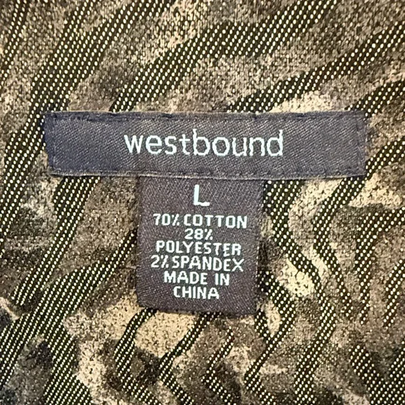 Westbound Women's Black/Gray Animal Print Lightweight Denim Jacket Size Large - Picture 7 of 9